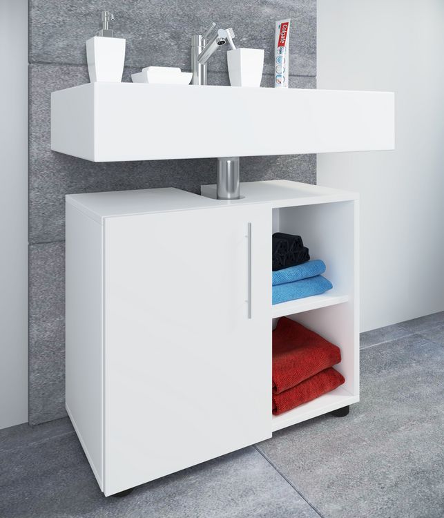 Produktbild: Holz Badm&ouml;bel Badunterschrank Flandu lll Dreht&uuml;r