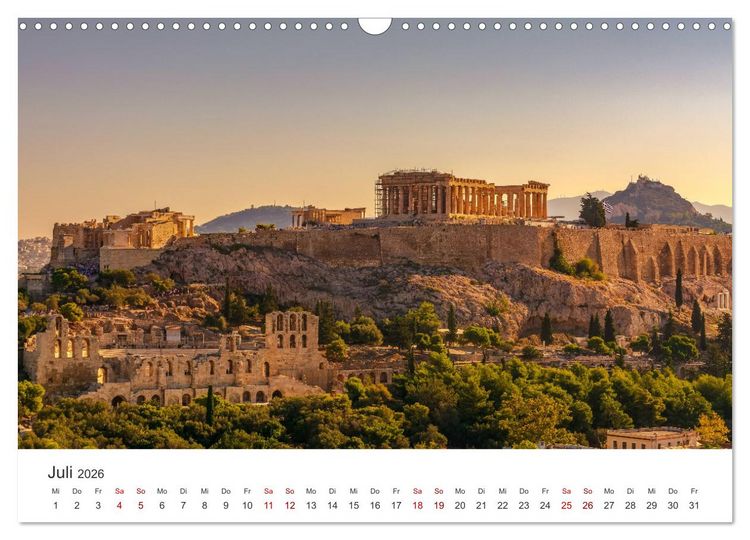 Produktbild: Europa - Eine Reise zu einigen der sch&ouml;nsten Hauptst&auml;dten. (Wandkalender 2026 DIN A3 quer), CALVENDO Monatskalender