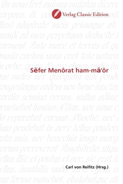 Produktbild: Sefer Men&ocirc;rat ham-ma'&ocirc;r