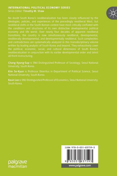 Produktbild: Neoliberalization of South Korea