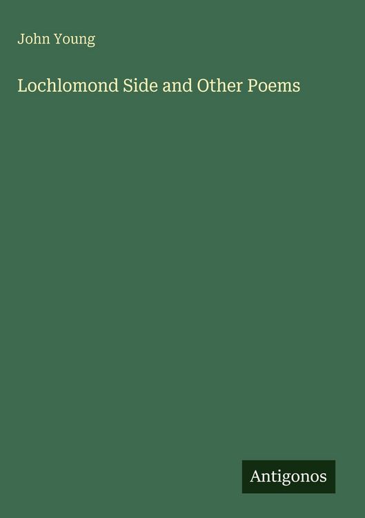 Produktbild: Lochlomond Side and Other Poems