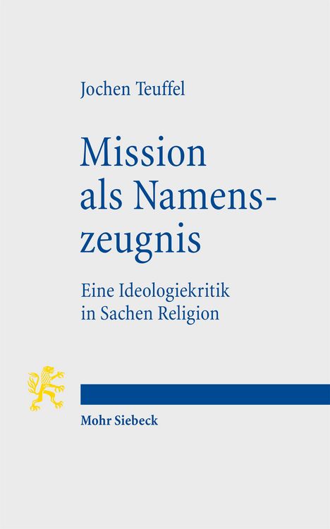 Produktbild: Mission als Namenszeugnis