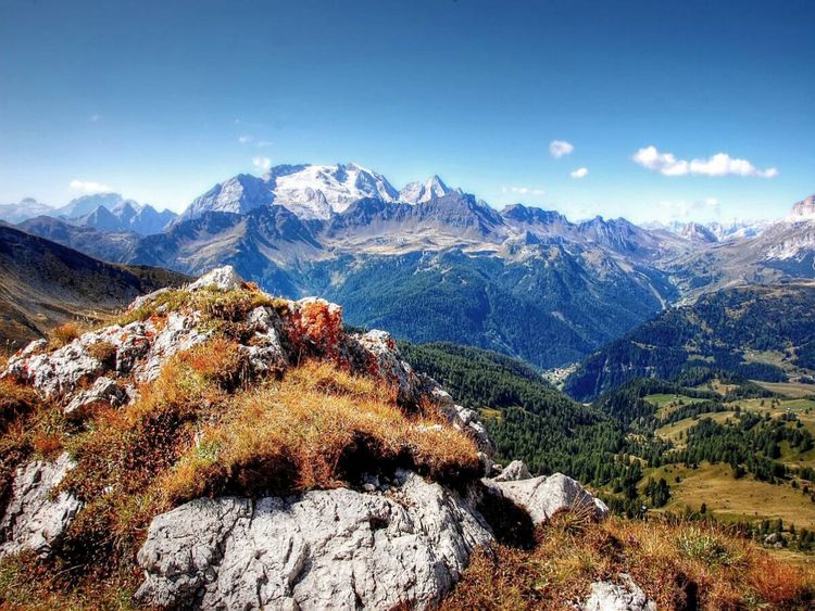 Produktbild: CALVENDO Puzzle Marmolda - Alta Badia - 3343 Hm | 1000 Teile Lege-Gr&ouml;&szlig;e 64x48cm Foto-Puzzle f&uuml;r gl&uuml;ckliche Stunden