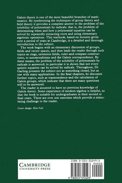 Produktbild: A Course in Galois Theory