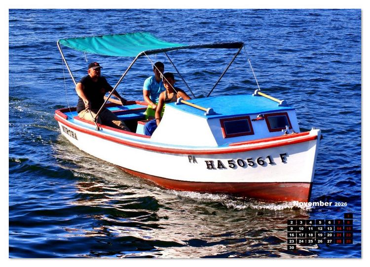 Produktbild: Pescadores - Fischer in Havanna (Wandkalender 2026 DIN A3 quer), CALVENDO Monatskalender