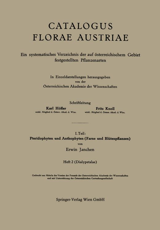 Produktbild: I. Teil: Pteridophyten und Anthophyten (Farne und Bl&uuml;tenpflanzen)