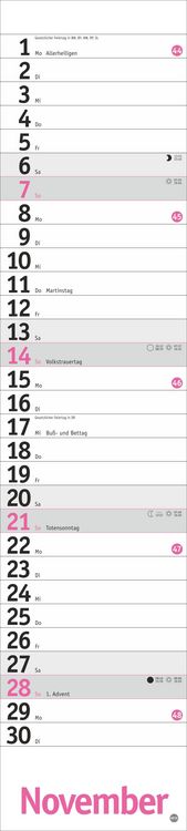 Produktbild: Langplaner, pink 2027
