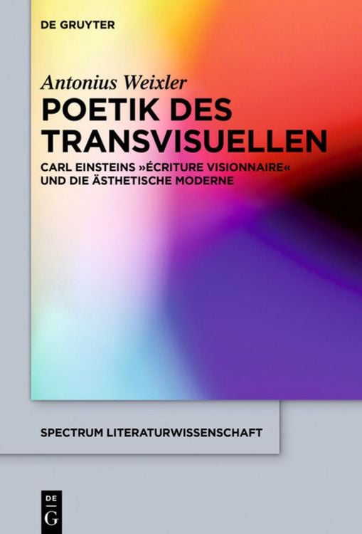 Produktbild: Poetik des Transvisuellen