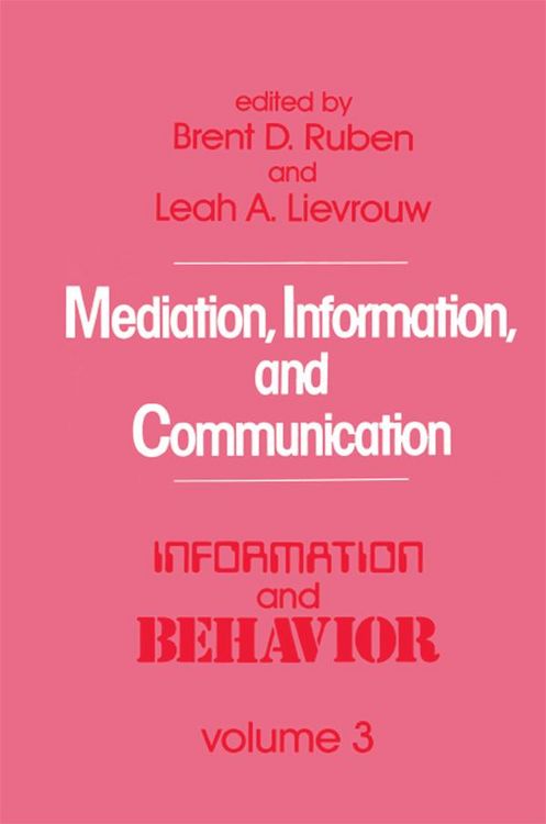 Produktbild: Mediation, Information, and Communication