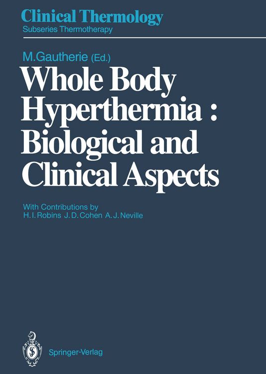 Produktbild: Whole Body Hyperthermia: Biological and Clinical Aspects