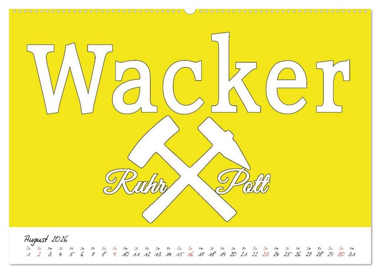 Produktbild: Ruhrpott Vokabeln (hochwertiger Premium Wandkalender 2026 DIN A2 quer), Kunstdruck in Hochglanz