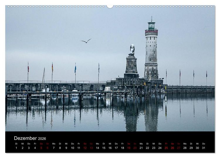 Produktbild: Traumhaftes Lindau im Bodensee (Wandkalender 2026 DIN A2 quer), CALVENDO Monatskalender