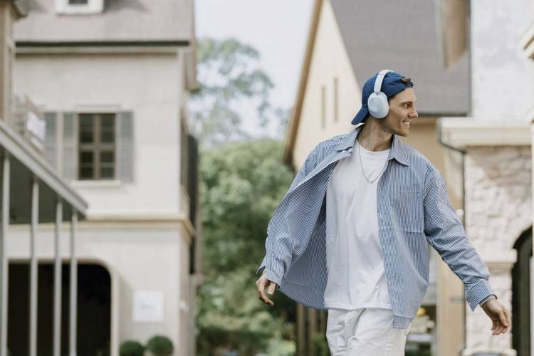 Produktbild: OneOdio Handy Over Ear Kopfhörer Bluetooth® Blau Noise Cancelling