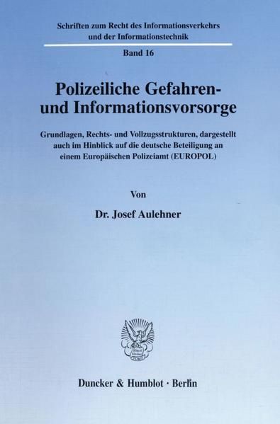 Produktbild: Polizeiliche Gefahren- und Informationsvorsorge.