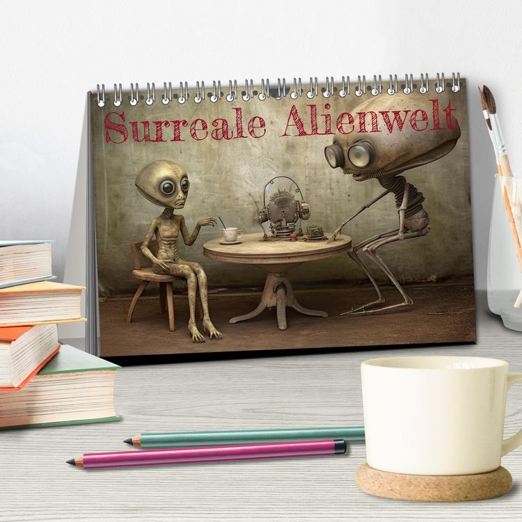 Produktbild: Surreale Alienwelt (Tischkalender 2026 DIN A5 quer), CALVENDO Monatskalender
