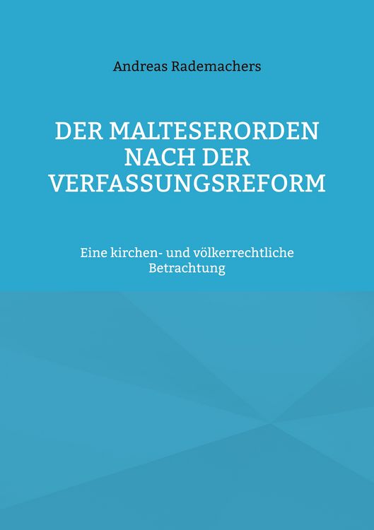 Produktbild: Der Malteserorden nach der Verfassungsreform