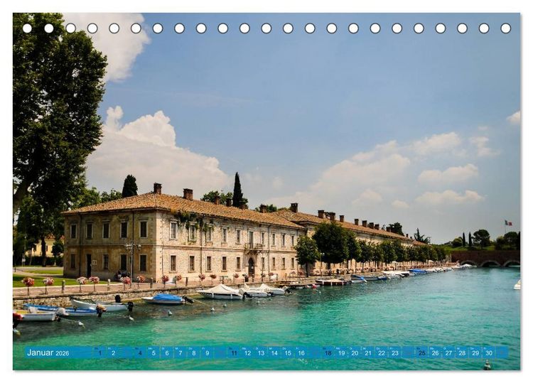 Produktbild: Gardasee. Lago di Garda (Tischkalender 2026 DIN A5 quer), CALVENDO Monatskalender