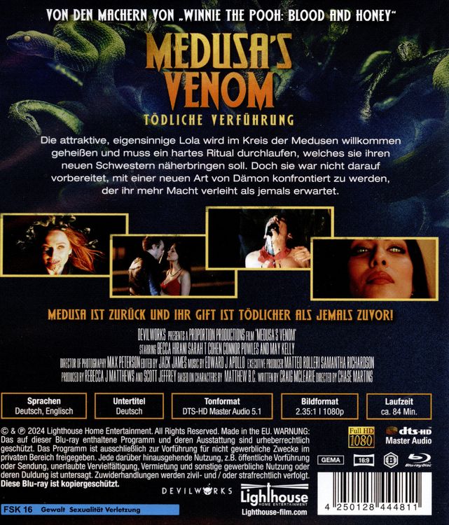 Produktbild: Medusa's Venom - T&ouml;dliche Verf&uuml;hrung