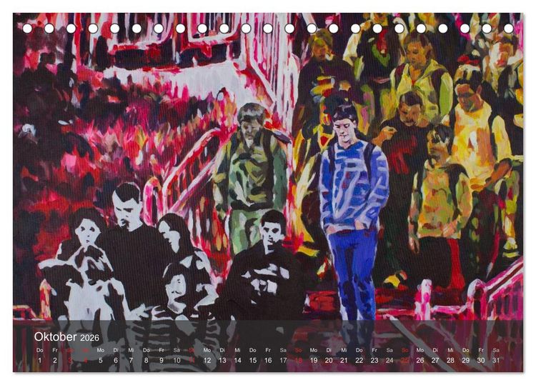 Produktbild: Alena Steinlechner, Acryl auf Leinwand (Tischkalender 2026 DIN A5 quer), CALVENDO Monatskalender