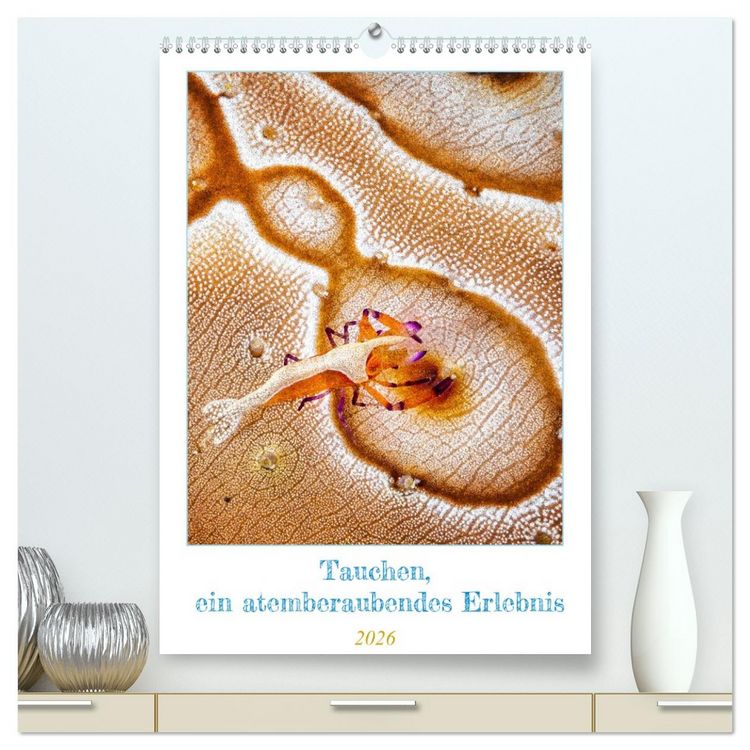 Produktbild: Tauchen, ein atemberaubendes Erlebnis (hochwertiger Premium Wandkalender 2026 DIN A2 hoch), Kunstdruck in Hochglanz