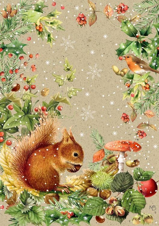 Produktbild: A5-Graspapier-Adventskalender &ndash; Zauber der Winternatur