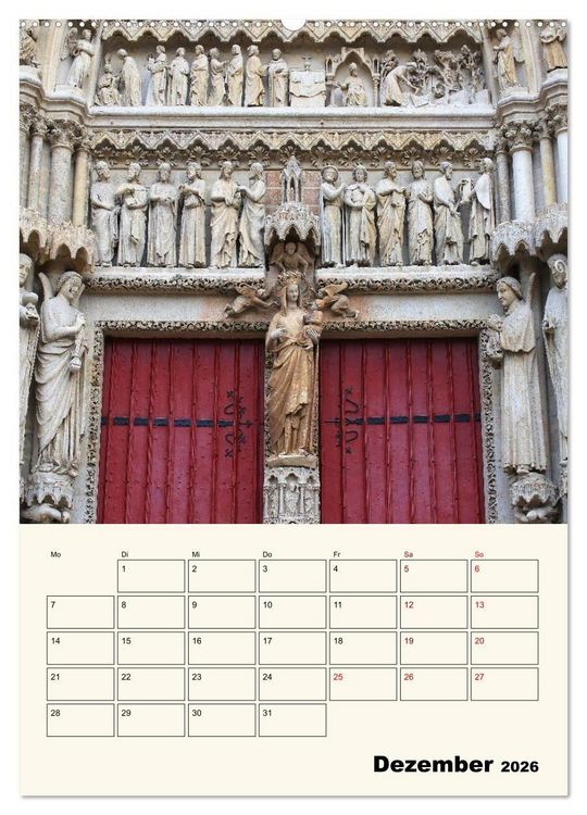 Produktbild: Amiens - Malerische, geschichtstr&auml;chtige Stadt (Wandkalender 2026 DIN A2 hoch), CALVENDO Monatskalender