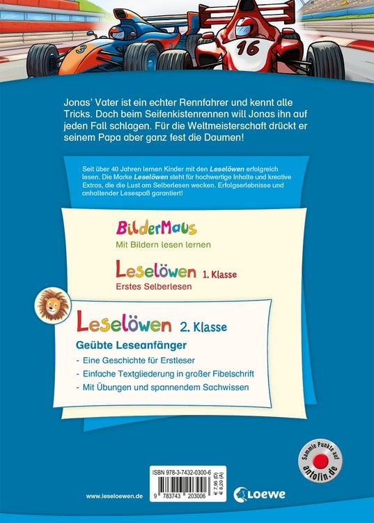 Produktbild: Lesel&ouml;wen 2. Klasse - Vollgas auf der Rennstrecke