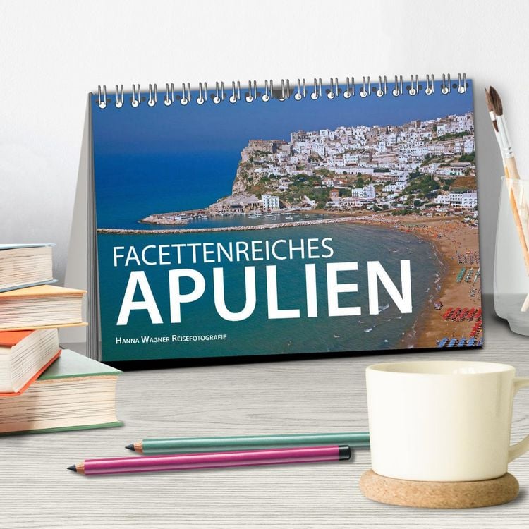 Produktbild: Facettenreiches Apulien (Tischkalender 2026 DIN A5 quer), CALVENDO Monatskalender