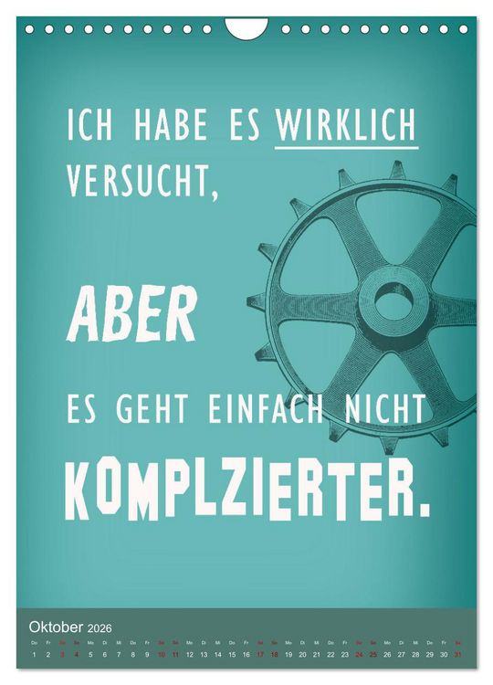 Produktbild: B&uuml;ro und so ... (Wandkalender 2026 DIN A4 hoch), CALVENDO Monatskalender