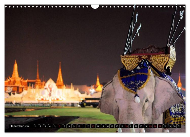 Produktbild: Bangkok: West trifft Fernost (Wandkalender 2026 DIN A3 quer), CALVENDO Monatskalender