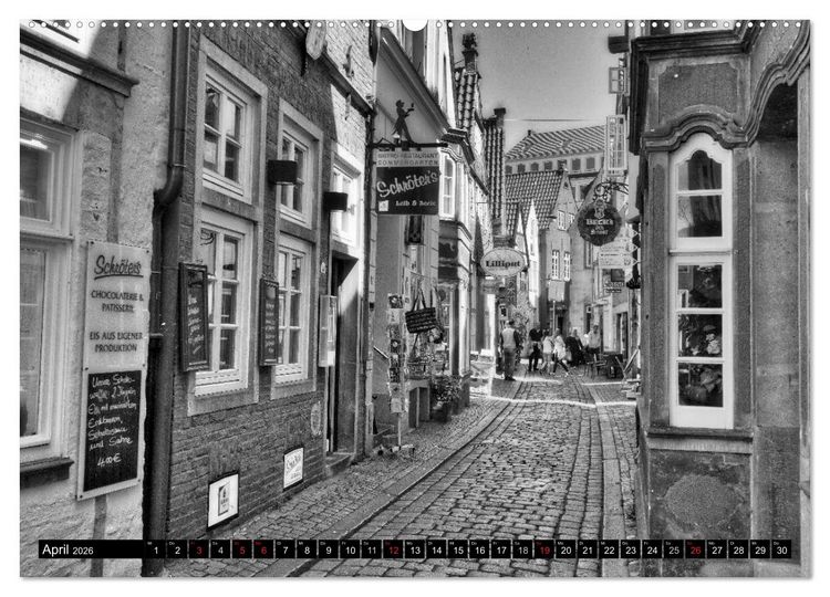 Produktbild: Historisches Bremen (hochwertiger Premium Wandkalender 2026 DIN A2 quer), Kunstdruck in Hochglanz