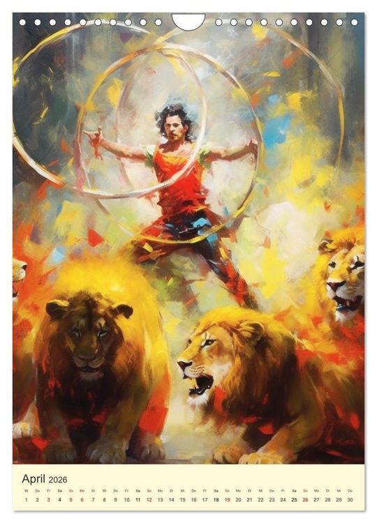 Produktbild: Zirkus. Manege frei! Willkommen im nostalgischen Wunderland (Wandkalender 2026 DIN A4 hoch), CALVENDO Monatskalender