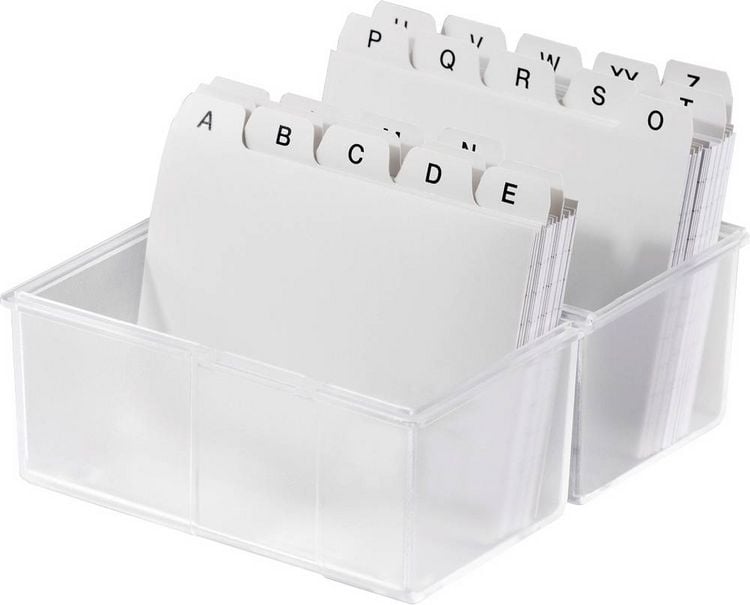 Produktbild: HAN DIN A6 976-63 Karteibox Transluzent, Klar max. Anzahl der Karten: 400 Karten DIN A6 quer