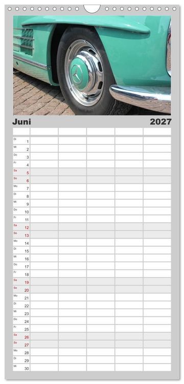 Produktbild: Familienplaner 2027 - Der SL - &Auml;sthetik pur von Mercedes Benz mit 5 Spalten (Wandkalender, 21 x 45 cm) CALVENDO