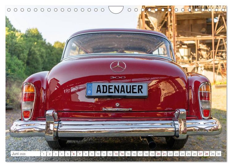Produktbild: Mercedes Benz Adenauer: Legenden sind rot. (Wandkalender 2026 DIN A4 quer), CALVENDO Monatskalender