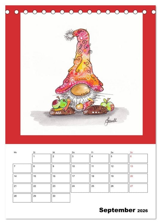 Produktbild: WichtelParade (Tischkalender 2026 DIN A5 hoch), CALVENDO Monatskalender