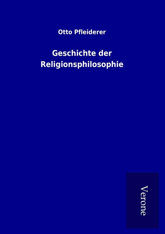 Produktbild: Geschichte der Religionsphilosophie