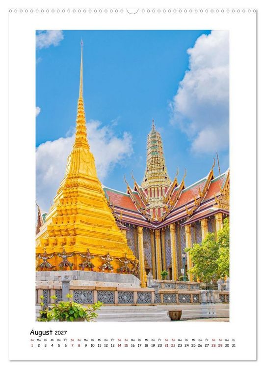 Produktbild: Grand Palace - ber&uuml;hmteste Sehensw&uuml;rdigkeit Bangkoks (hochwertiger Premium Wandkalender 2027 DIN A2 hoch), Kunstdruck in Hochglanz