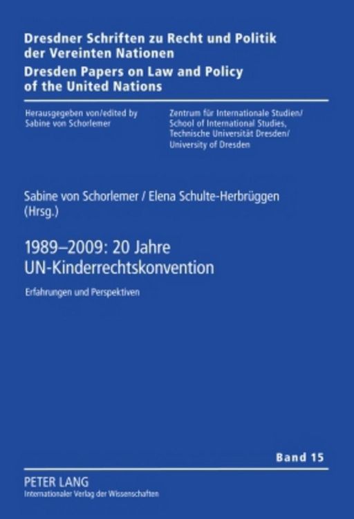 Produktbild: 1989-2009: 20 Jahre UN-Kinderrechtskonvention