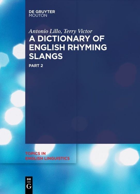 Produktbild: A Dictionary of English Rhyming Slangs