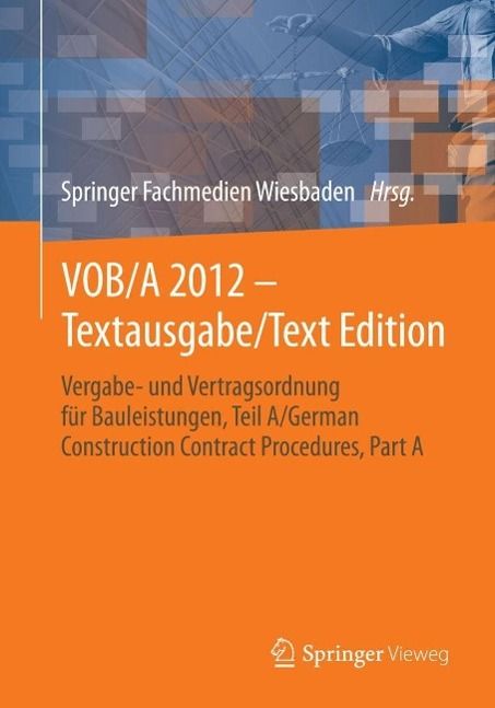 Produktbild: VOB/A 2012 - Textausgabe/Text Edition