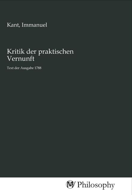 Produktbild: Kritik der praktischen Vernunft