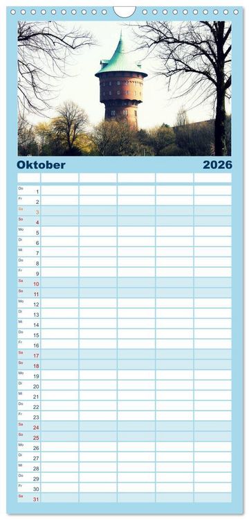 Produktbild: Familienplaner 2026 - Nordseefeeling - Cuxhaven mit 5 Spalten (Wandkalender, 21 x 45 cm) CALVENDO
