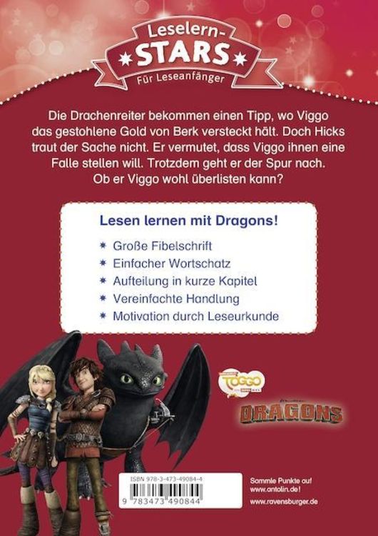 Produktbild: Leselernstars Dragons: Goldrausch