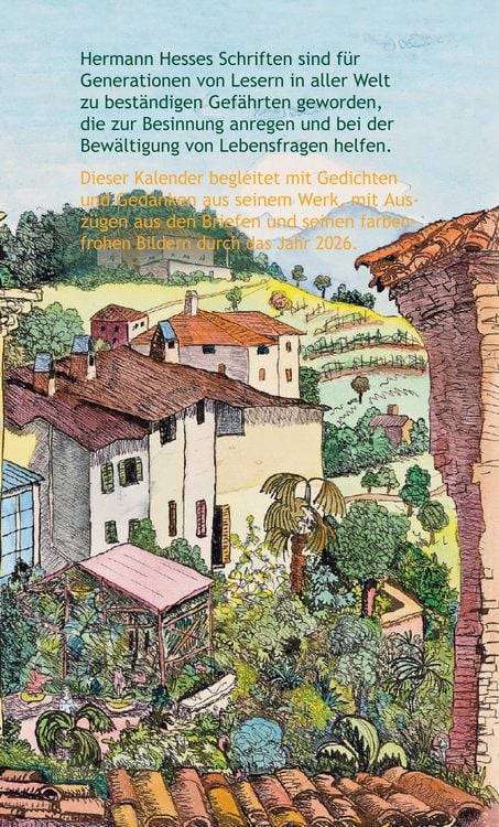 Produktbild: Hermann Hesse Kalender f&uuml;r das Jahr 2026