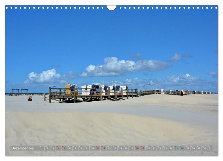 Produktbild: Strandk&ouml;rbe - Lieblinge an Nord- und Ostsee (Wandkalender 2027 DIN A3 quer), CALVENDO Monatskalender