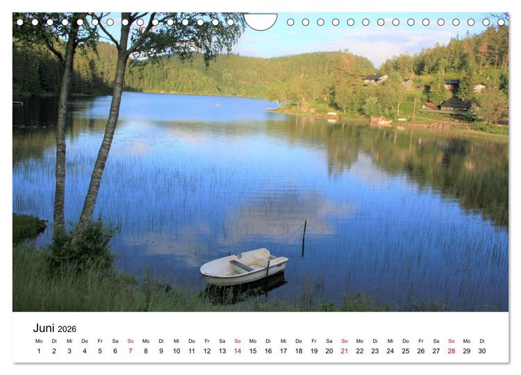 Produktbild: S&uuml;dnorwegen - von Kristiansand bis Stavanger (Wandkalender 2026 DIN A4 quer), CALVENDO Monatskalender