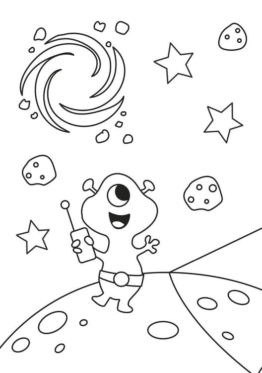 Produktbild: Ausmalbilder f&uuml;r Kita-Kinder: Mein erstes gro&szlig;es Malbuch: Im Weltall