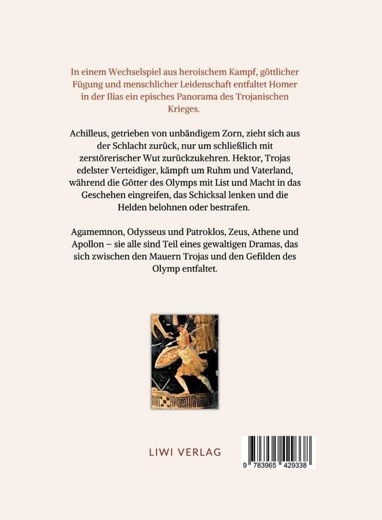 Produktbild: Homer: Ilias. Deutsche &Uuml;bersetzung von Johann Heinrich Vo&szlig;
