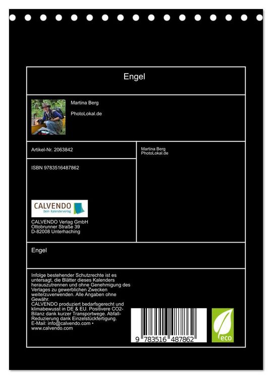 Produktbild: Engel (Tischkalender 2026 DIN A5 hoch), CALVENDO Monatskalender